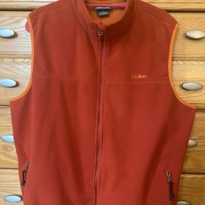 Men’s Burnt Orange Fleece Vest
